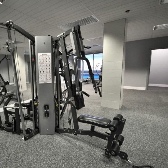 Indoor gym rubber flooring