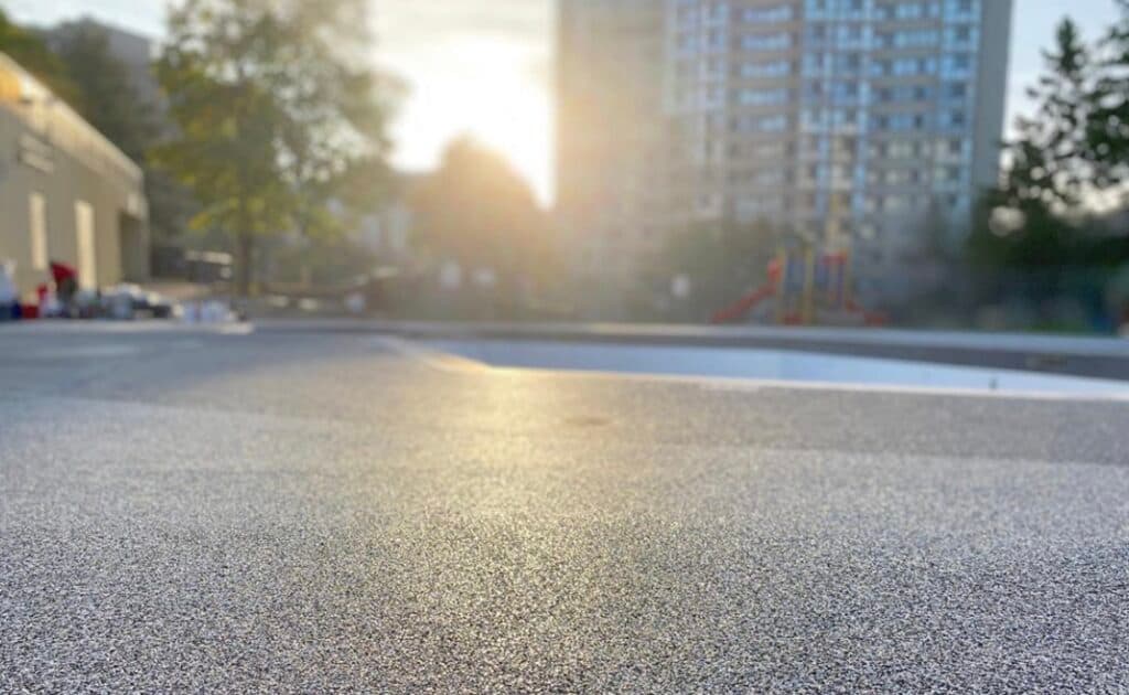 This commercial pool deck was completed by Rubaroc for the PPL Group.